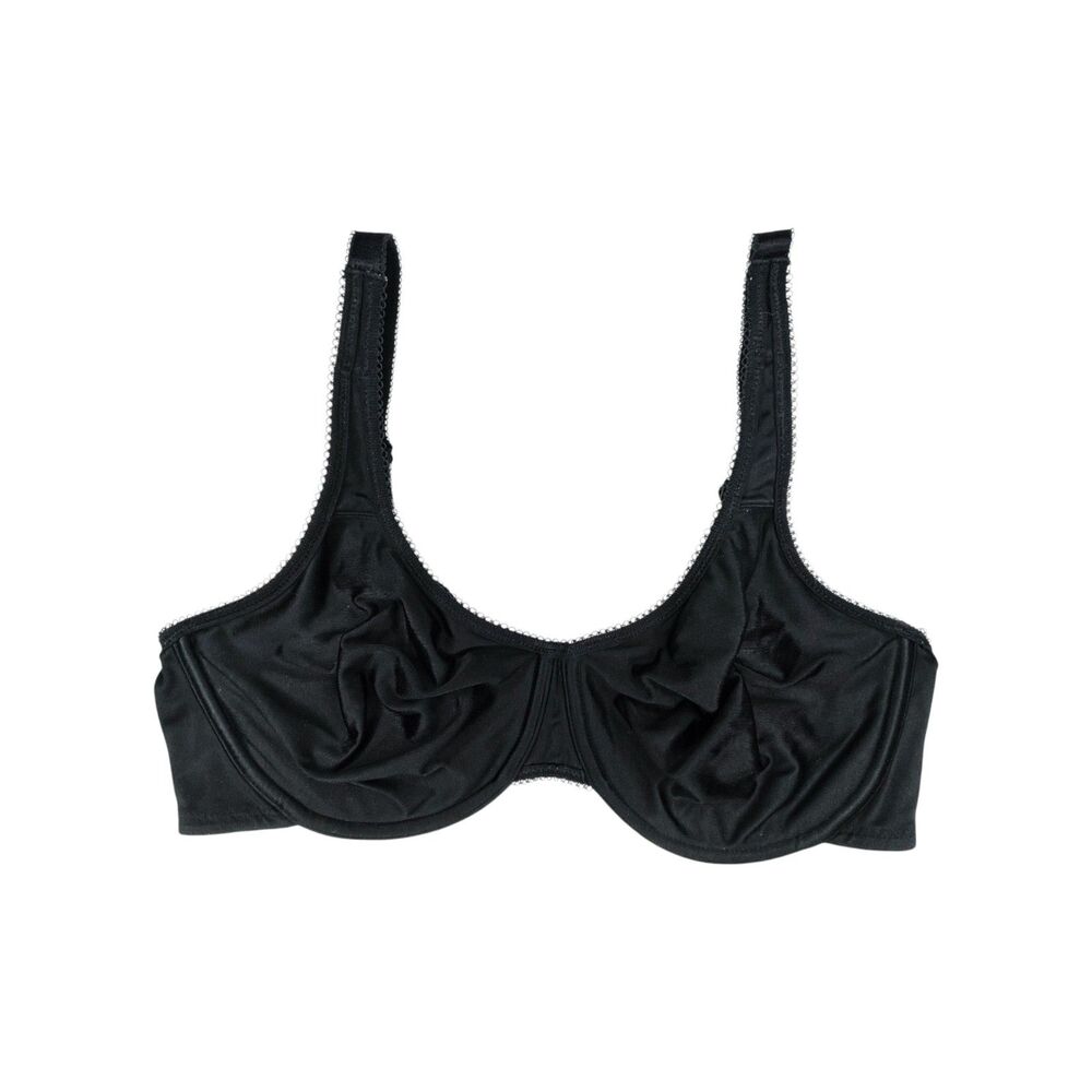 Wacoal Basic Beauty Full Figure Underwire Bra sz 40D * Unlined Solid Black